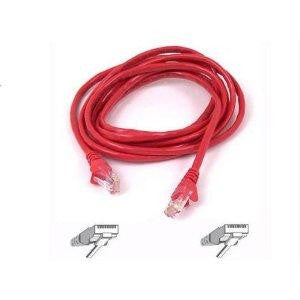Belkin Components 10ft Cat6 Snagless Patch Cable, Utp, Red Pvc Jacket, 23awg, 50 Micron, Gold Plat