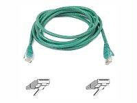 Belkinponents 1ft Cat5e Snagless Patch Cable, Utp, Green Pvc Jacket, 24awg, T568b, 50 Micron,