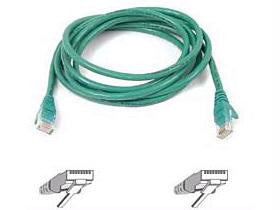 Belkinponents 15ft Cat6 Snagless Patch Cable, Utp, Green Pvc Jacket, 23awg, 50 Micron, Gold Pl
