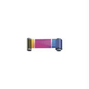 Fargo Electronics Ymcko Cartridge W-cleaning Roller: Full-color Ribbon With Resin Black And Clear