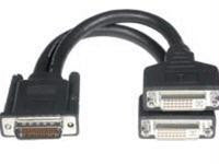 9in LFH-59 Male to (2) DVI-I Female Cbl