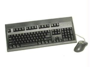Keytronics Keyboard - Qwerty - 104 Keys - Mouse - Optical - Cable - Usb - Black