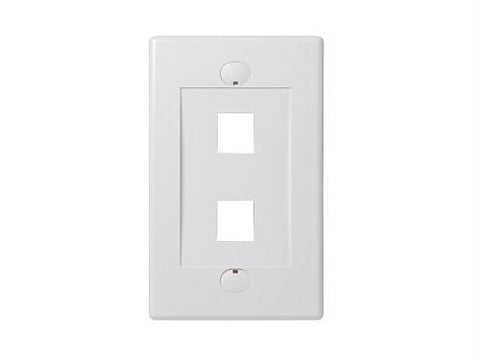 Belkinponents 2 Port Faceplate White - Single Gang