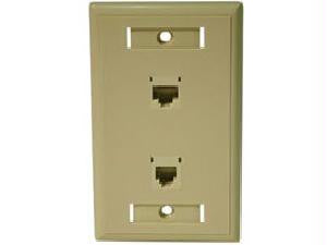 Wall mount plate RJ-12-RJ-45 2ports