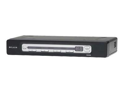 Belkin Components Omniview Pro3 Usb & Ps-2 4-port Kvm Switch - Kvm Switch - Stackable - 4 - Extern