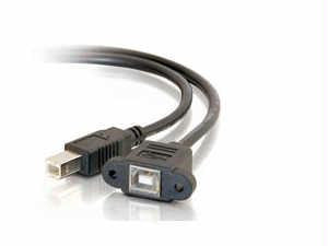 1.5FT USB 2.0 BF TO BM PANEL MOUNT CABLE