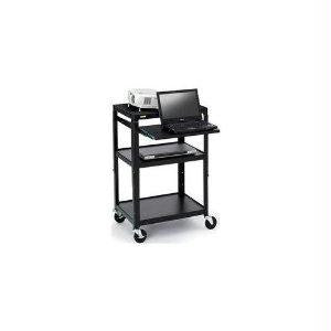 Bretford Av Cart W-slide Out Notebook Shelf, Adjustable Height, 24w X 18d X 27-43h, Welde