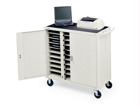 Bretford 30-unit Laptop Cart W-elect Units In Bac