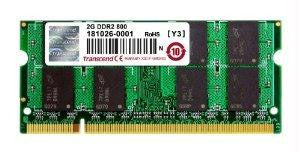 Transcend Information Transcend Memory 2gb Ddr2 800 (pc2 6400) Unbuffered So-dimm 200pin, Laptop M