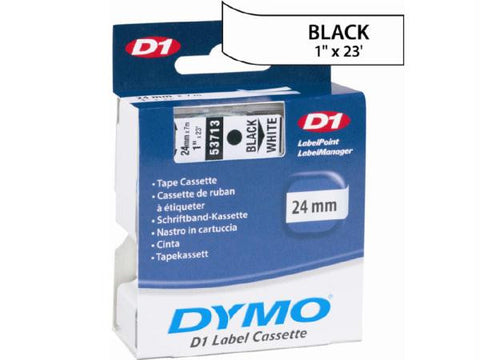 Dymo 1 Black White Tape