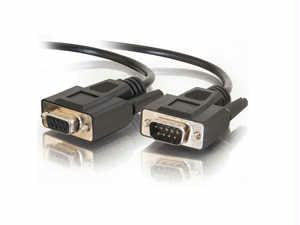 1FT DB9 M-F ALL LINES EXT CBL-BLK