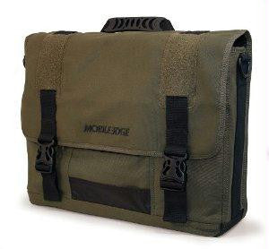 Mobile Edge Llc Eco-friendly Laptop Messenger - Holds 17.3 Screens - Made From 100% Olive Cotton