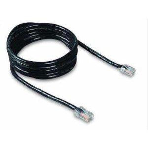 Belkinponents 10ft Cat5e Patch Cable, Utp, Black Pvc Jacket, 24awg, T568b, 50 Micron, Gold Pla