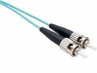 Unirise Usa, Llc 1 Meter Om3 10 Gig Fiber Optic Cable, Aqua, Pvc Jacket 50-125 Micron Multimode D