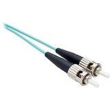 Unirise Usa, Llc 10 Meter Om3 10 Gig Fiber Optic Cable, Aqua, Pvc Jacket 50-125 Micron Multimode
