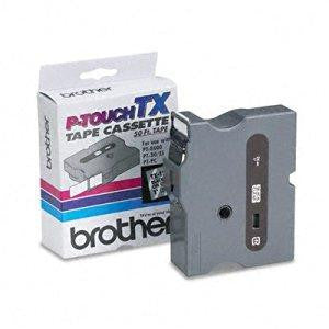 BROTHER INTERNATIONAL CORPORAT 1INCH BLACK ON CLEAR LAMINATED TAPE FOR THE BROTHER PT30 PT35 PT400