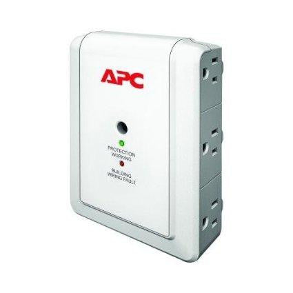 Apc By Schneider Electric 6 Outlet Wall Mount W- Phone Prtn 120v