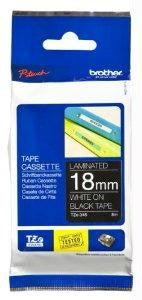 Brother International Corporat Tze-345 Label,3-4 Wht-blk