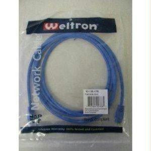 Weltron 7ft Blue Snagless Cat6 Utp Patch Cable