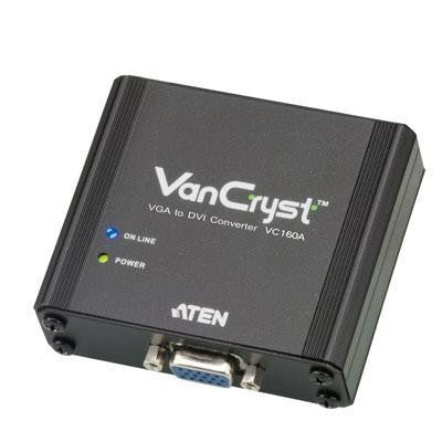 Aten The Vc160a Is A Vga-to-dvi Converter That Lets You View Vga Source Data In Dvi O