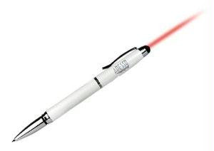 Adesso Adesso 3-in-1 White Executive Stylus Pen For Navigating All Tablets, Smart Phone