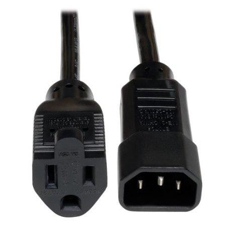 Tripp Lite Standard Computer Power Cord 10a, 18awg (iec-320-c14 To Nema 5-15r) 1-ft.
