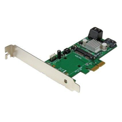 Startech Add 1 Internal Msata Slot And 3 Internal Sata Iii (6gbps) Ports To A Computer Th