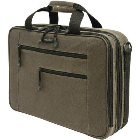 Mobile Edge Llc Canvas Eco Briefcase - 16in-17in Mac - Olive Green,eco-friendly Cotton Canvas