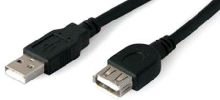 Add-on-computer Peripherals, L Addon 5 Pack Of 4.57m (15.00ft) Usb 2.0 (a) Male To Female Black Ac
