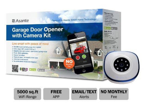 Asante Networks Garage Door Opener With Camera Kit