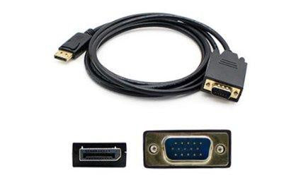 Add-onputer Peripherals, L Addon 6ft Displayport Male To Vga Male Black Converter