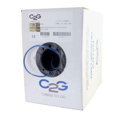C2g 1000ft Cat5e Bulk Unshielded (utp) Network Cable With Solid Conductors - Riser C
