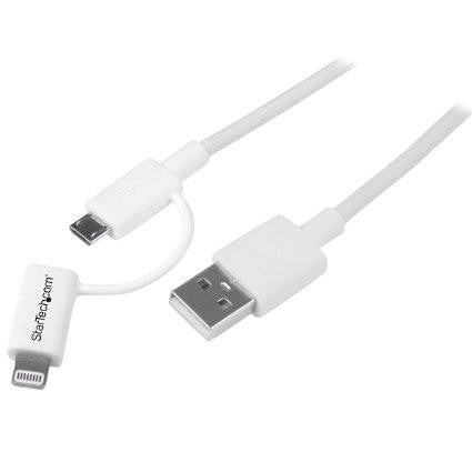 Startech Charge Or Sync A Micro Usb, Iphone, Ipod Or Ipad Device Using A Single Cable - C