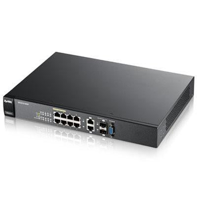 Zyxel Communications Gs2210-8hp - 8-port Gigabit 802.3at Poe + 2 Dual Personality (gbe Rj-45-sfp)