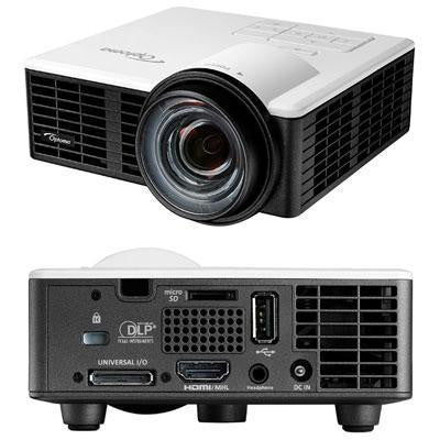 Optoma Technology Led, Wxga, 700 Lms, .7 Short Throw Optics, 14 Ounce (.87lbs), 10,000:1 Contrast