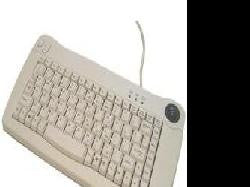 Adesso Ack-5010 - Mini-trackball Keyboard (white Ps-2)
