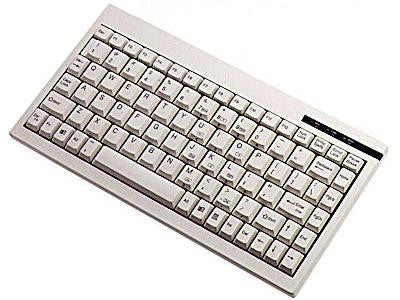 Adesso Ack-595 - Mini Keyboard With Embedded Numeric Keypad (ps-2, White)