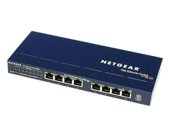 8 Port 10-100 Desktop Switch 4 Port PoE