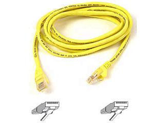 Belkinponents 7ft Cat6 Snagless Patch Cable, Utp, Yellow Pvc Jacket, 23awg, 50 Micron, Gold Pl