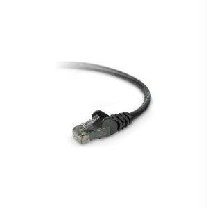 Belkin Components 1ft Cat6 Snagless Patch Cable, Utp, Black Pvc Jacket, 23awg, 50 Micron, Gold Pla