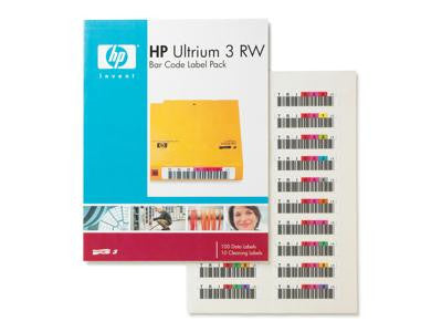 Hewlett Packard Enterprise Hp Ultrium 3 Rw Bar Code Label Pack A Pack Of 110 Uniquely Sequenced Ul