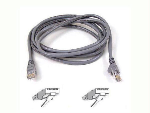Belkin Components 1ft Cat6 Snagless Patch Cable, Utp, Gray Pvc Jacket, 23awg, 50 Micron, Gold Plat
