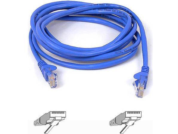 Belkin Components 40ft Cat6 Snagless Patch Cable, Utp, Blue Pvc Jacket, 23awg, 50 Micron, Gold Pla