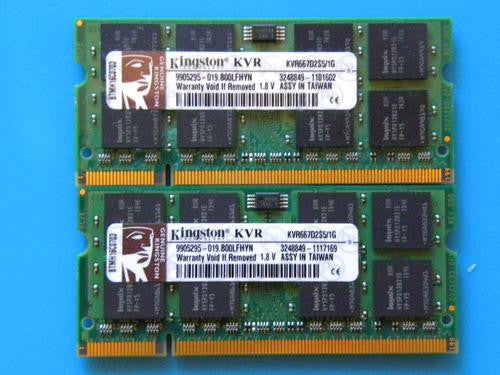 Kingston Kingston Valueram Memory -memory - 1 Gb - So Dimm 200-pin - Ddr Ii - 667 Mhz - P