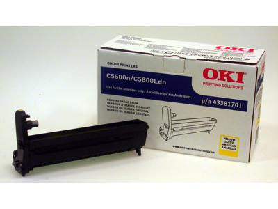 Okidata C5500n-c5800ldn Yellow Image Drum, Up To 20,000 Pages,type C8, Min. & Req.orders