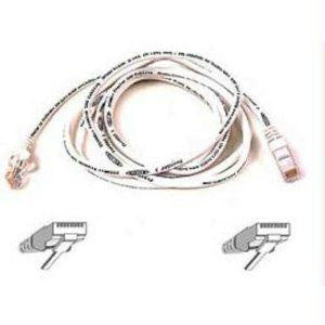 Belkin Components 2ft Cat6 Snagless Patch Cable, Utp, White Pvc Jacket, 23awg, 50 Micron, Gold Pla