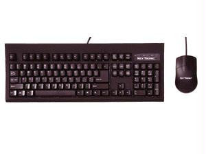 USB Keyboard w- Optical Mouse Black RoHS