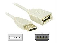 C2g 1m Usb 2.0 A Male To A Female Extension Cable - White