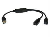 C2g 1ft Usb To Ps-2 Keyboard-mouse Adapter Cable - Black