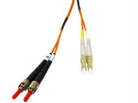 2m Multimode LC-ST Duplex Cable W- Clips